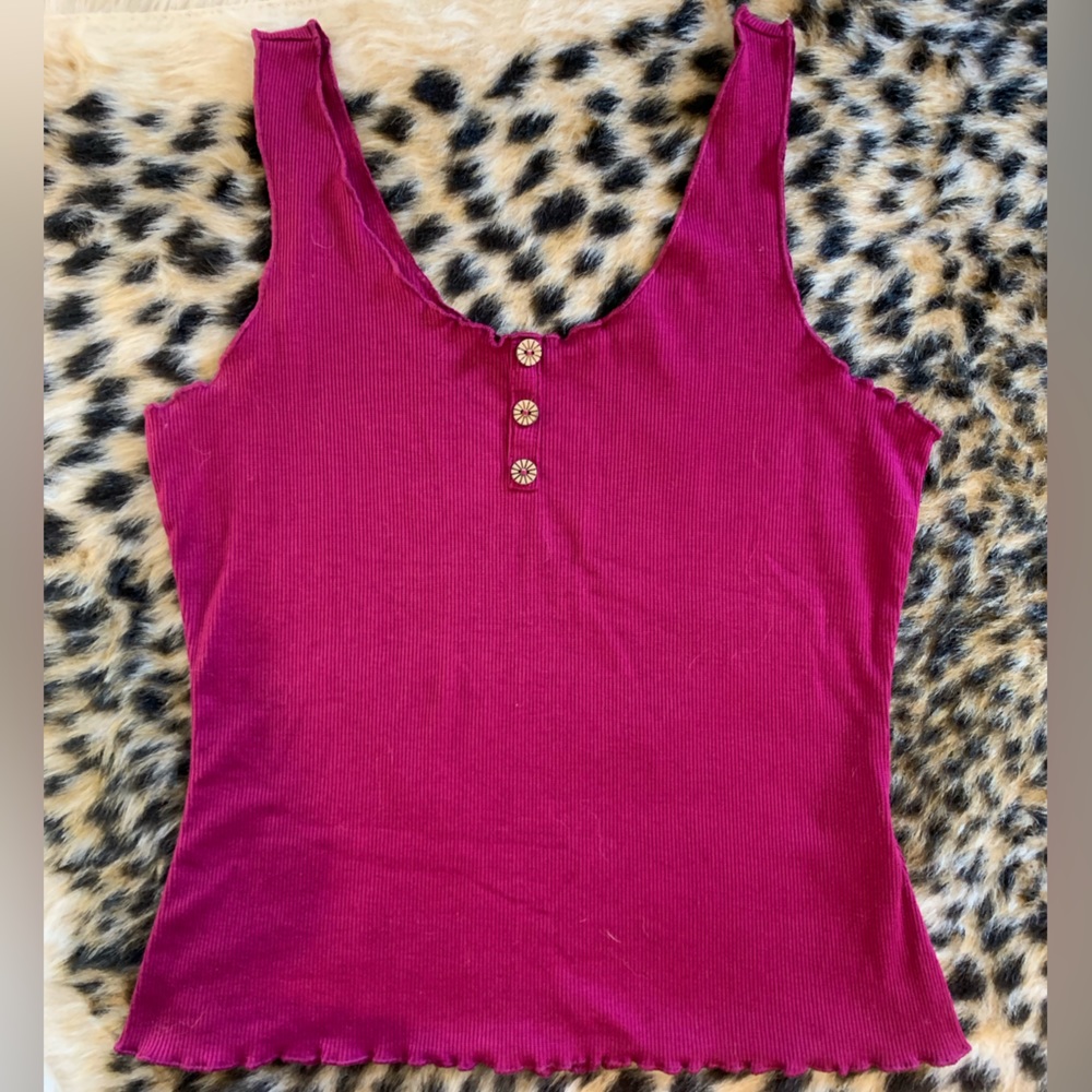 Cute magenta tank top